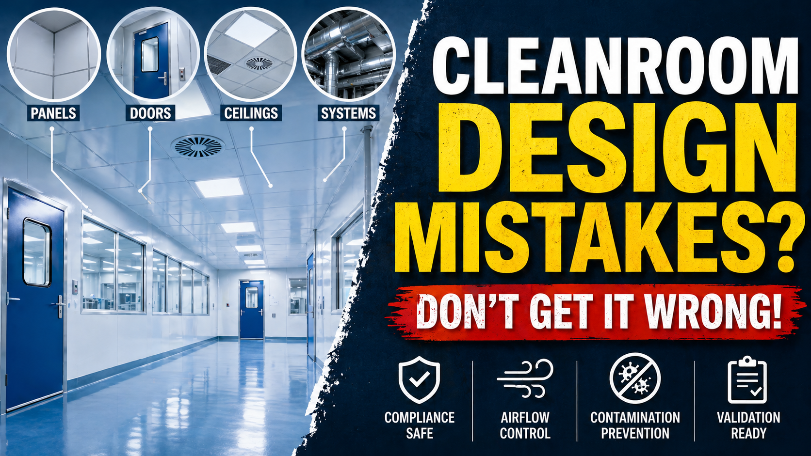 Learn how cleanroom panels, doors, ceilings, and systems impact compliance, airflow, maintenance, and long-term performance.