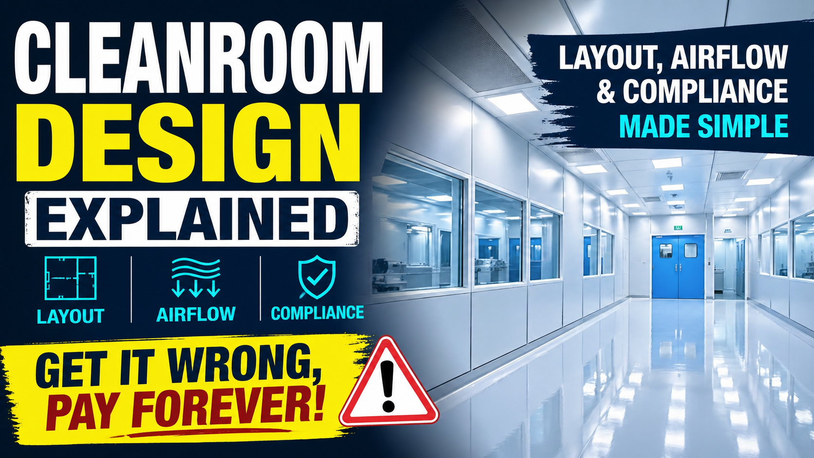 Learn how cleanroom layout, airflow planning, pressure control, materials, and compliance impact validation success in pharma and healthcare facilities.