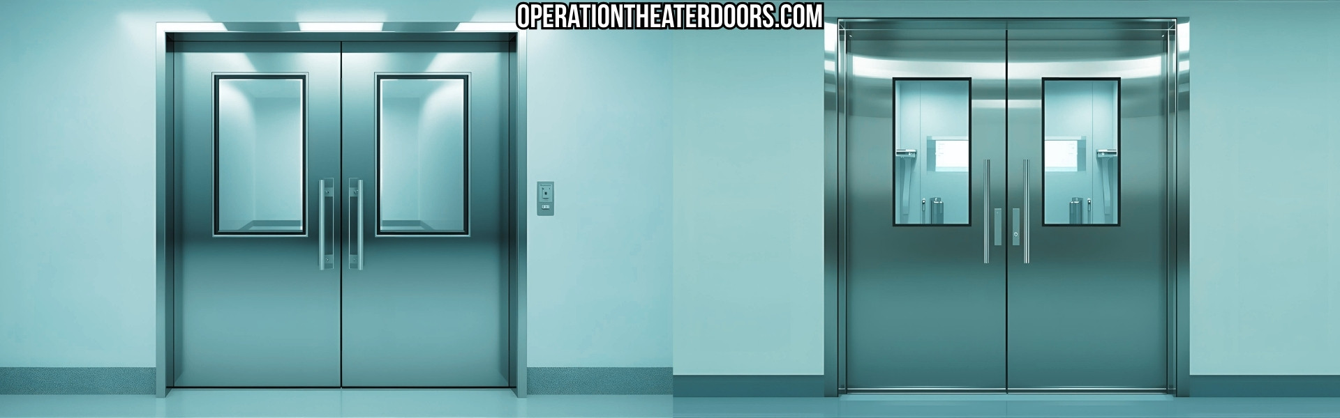 Cleanroom flush door in pharmaceutical unit and hospital modular OT - PUF insulated