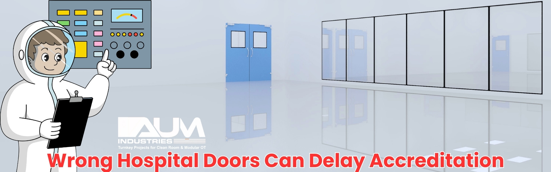 How compliant OT doors, ICU doors, and cleanroom doors support NABH, ISO 14644, WHO, and GMP requirements, helping hospitals achieve accreditation faster