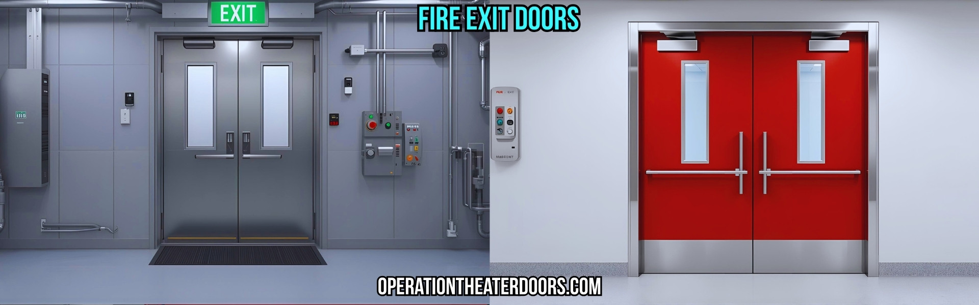 Fire Exit Doors for Hospitals, ICUs & Cleanrooms in India