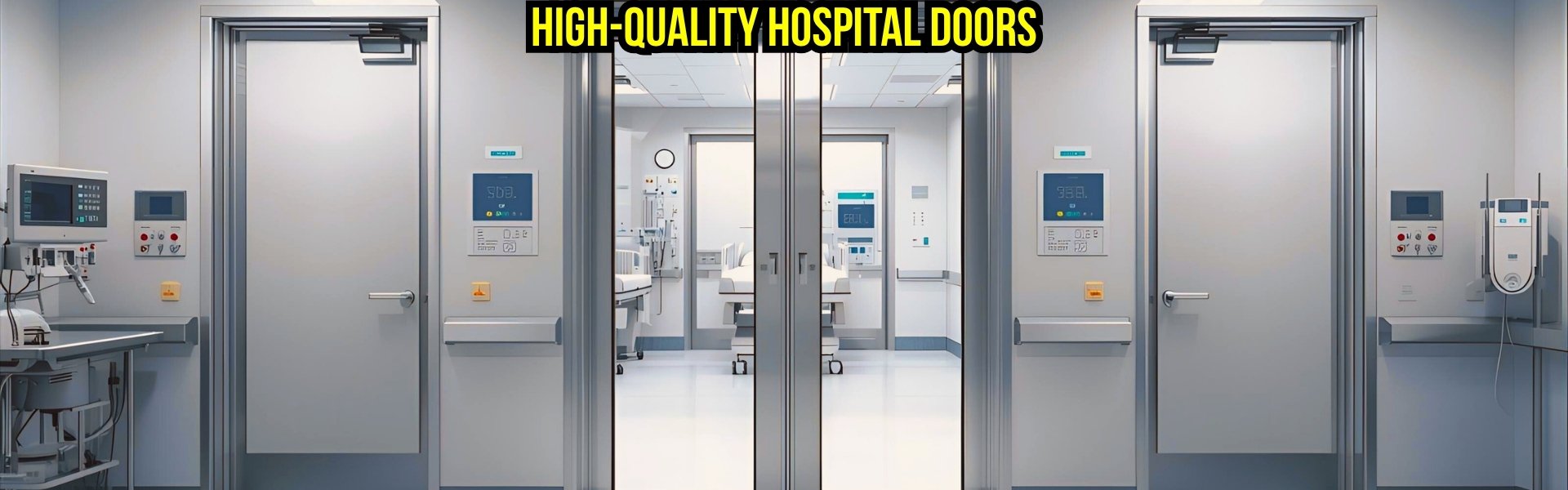 High-quality hospital doors for safety and efficiency, ICU doors with hermetic sealing