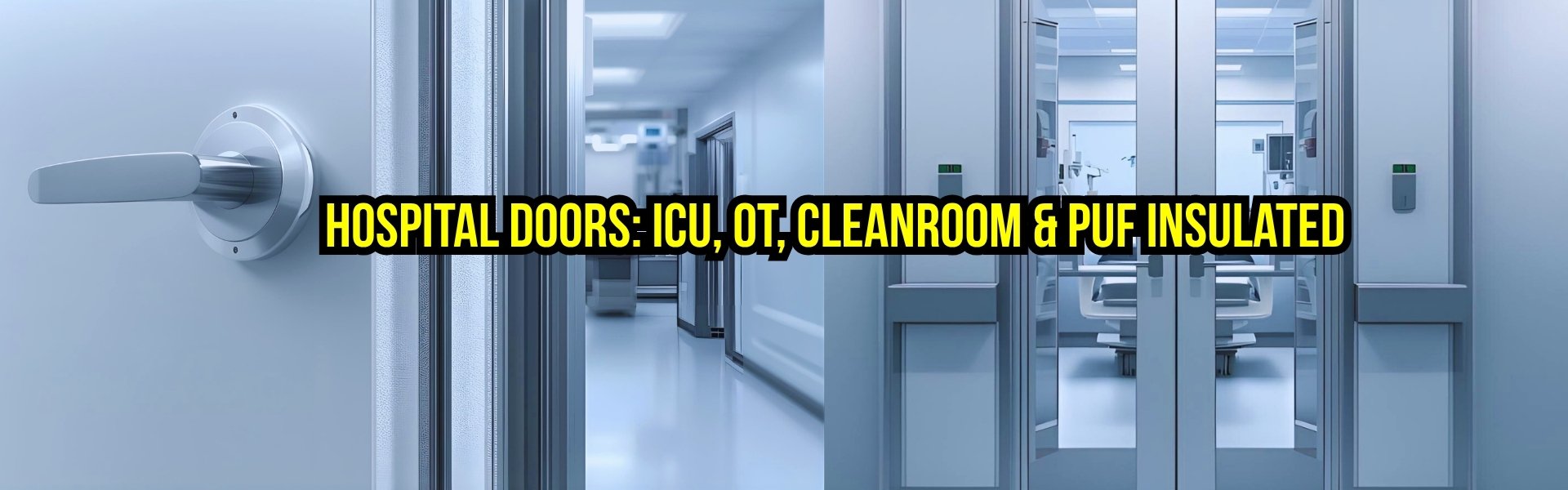 Key Features of ICU, OT, Cleanroom Doors: PUF Insulated Door