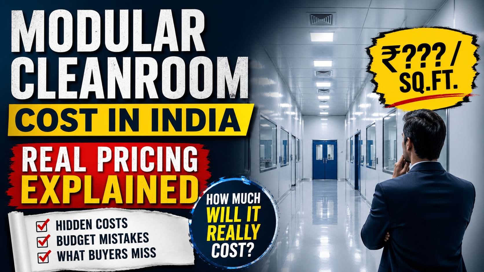 Modular Cleanroom Pricing in India: Real Cost Breakdown