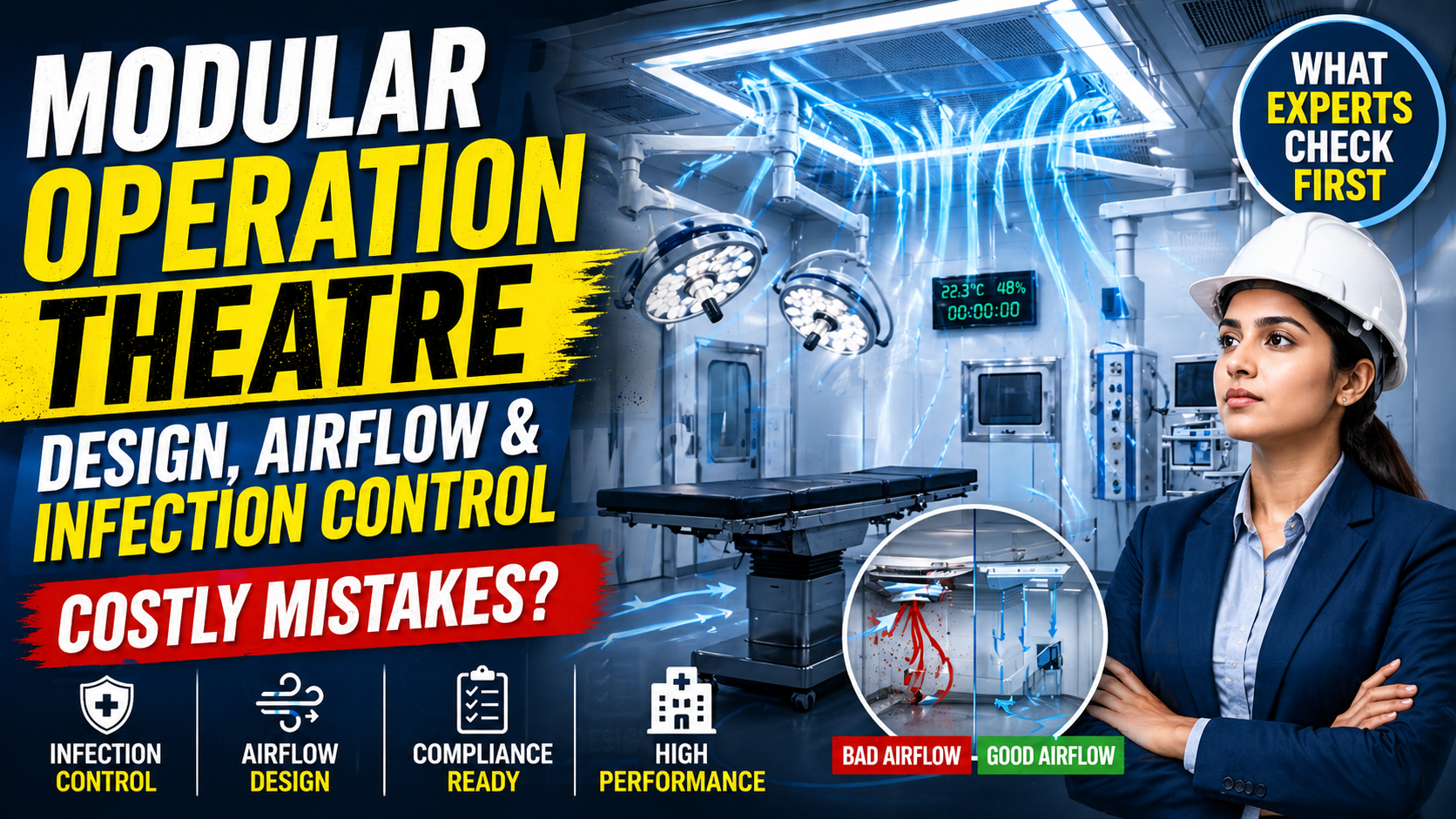 Inside a Modular Operation Theatre: Design, Airflow & Infection Control