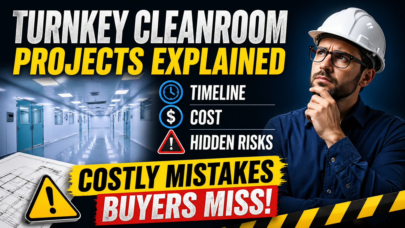 Learn real turnkey cleanroom project timelines, hidden costs, execution risks, HVAC mistakes, and buyer insights before investing.
