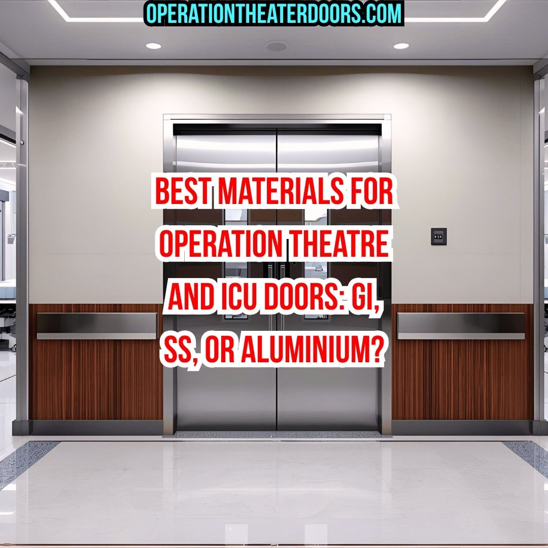 Best Materials for Operation Theatre and ICU Doors: GI, SS, or Aluminium?